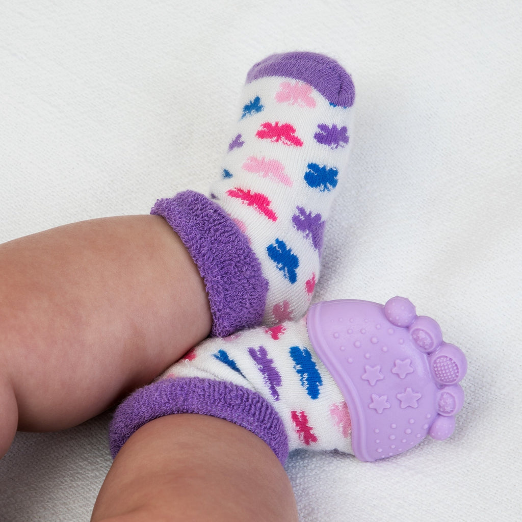 Soft Teether Sock Set with Travel Bag