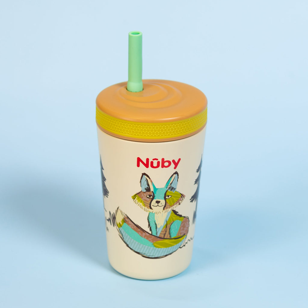 Thirsty Kids Flexstraw Stainless Steel Cup | Fox